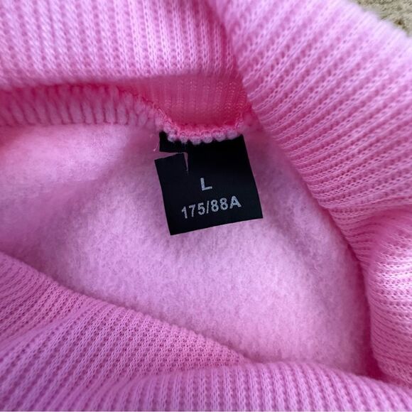 Unbranded ~ PONYO ~ Pink Mock Turtleneck Sweatshirt ~ size Large - Picture 8 of 9
